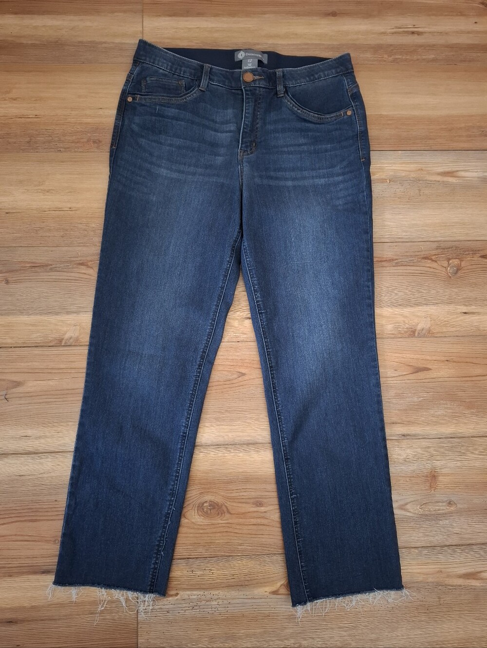 Democracy Straight Leg Jeans Women's 12 Dark Wash